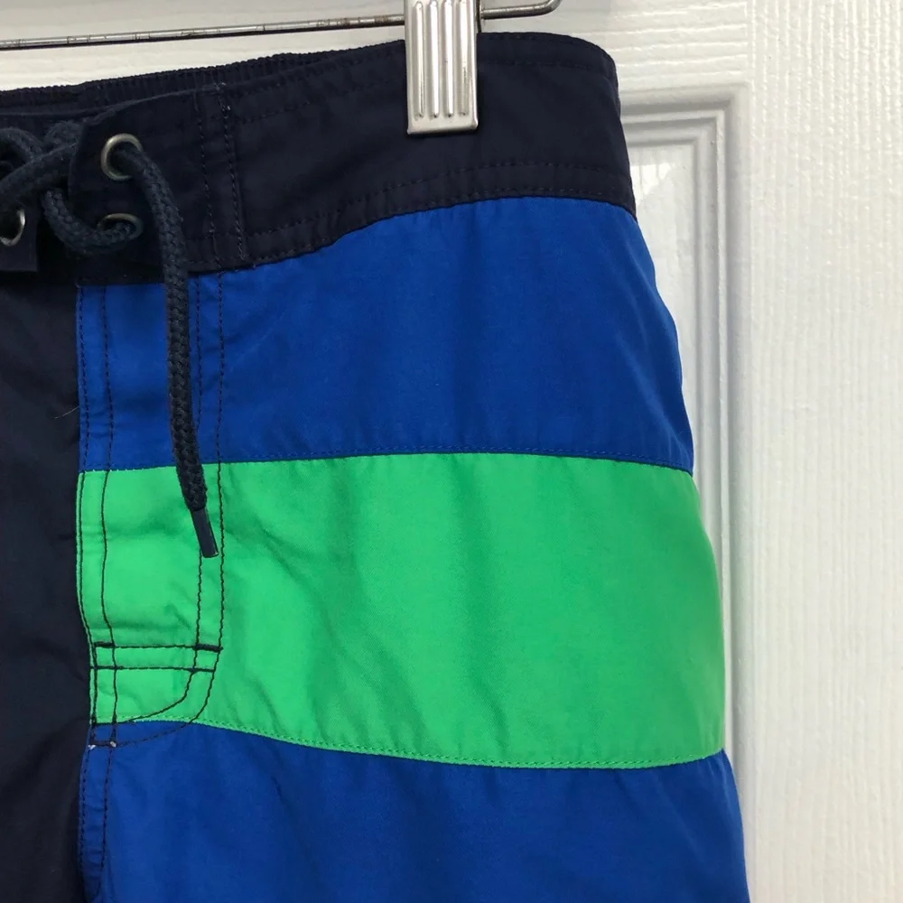 Polo Ralph Lauren Boys Size L 14 16 Colorblock Swim Trunks Bathing Suit Multi